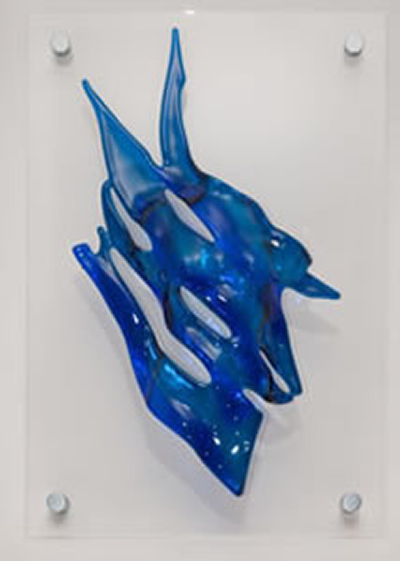 glass wall art harlequin